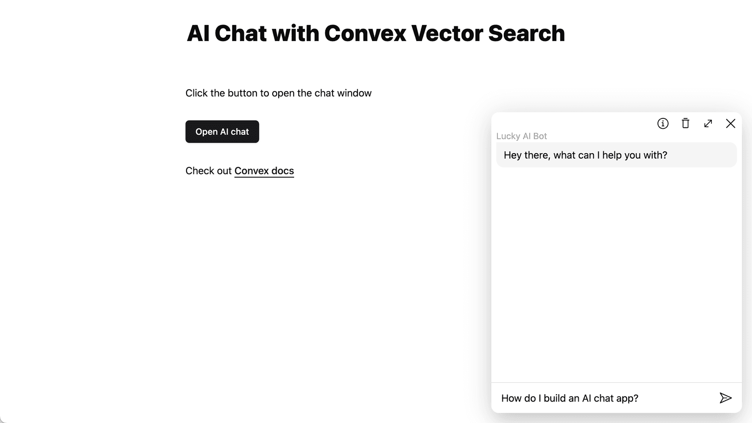 AI Chat with Convex Vector Search hero image