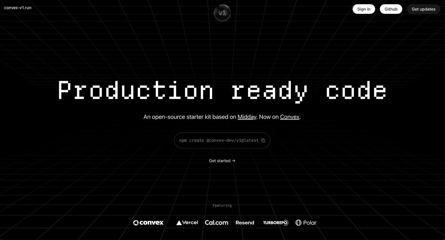 v1 open-source starter kit hero image